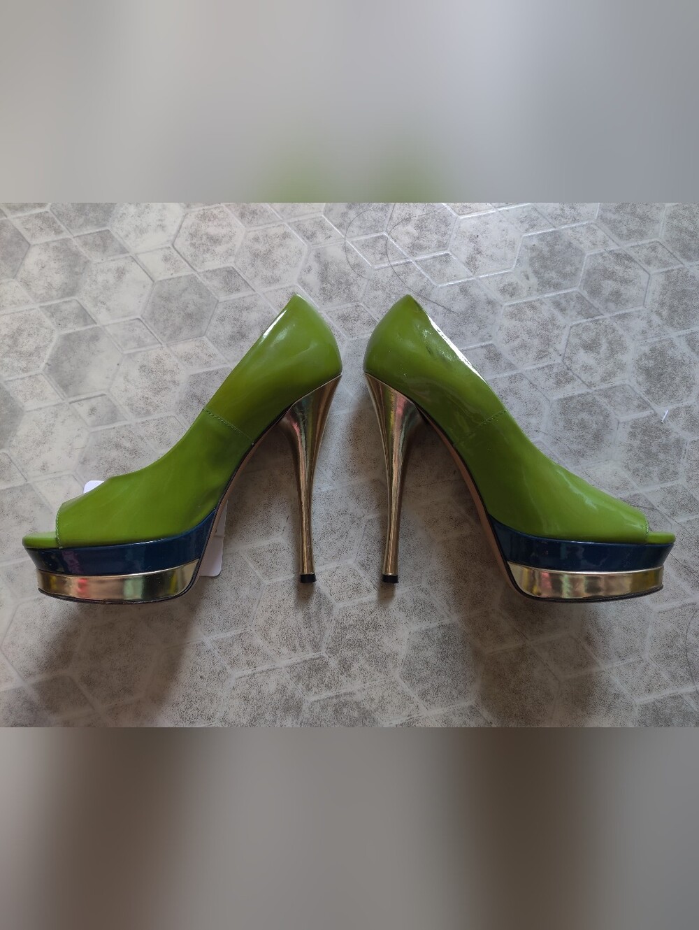 Versace Lime Heels 36